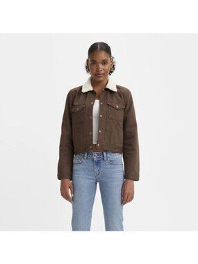 Levi’s 100% cotton Original Snap Sherpa Lined Trucker Jacket